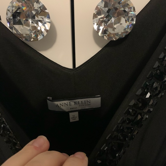 Anne Klein New York - black dress Like new - 12 - Picture 5 of 5